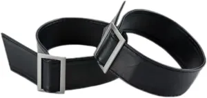 1 Pair Faux Leather Detachable Wrist Cuff Replacement with Adjustable Buckles for Wind Trench Coat Jacket