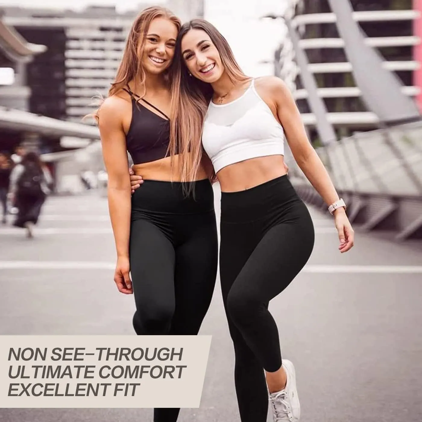 3 Pack Leggings for Women-No See-Through High Waisted Tummy Control Yoga Pants Workout Running Legging