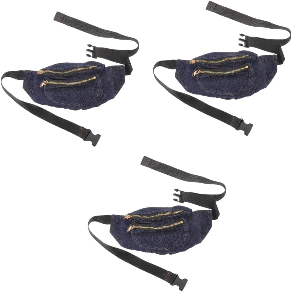 3pcs belt bag for women waist belt lightweight waist bag jean bag blue denim bags from jeans crossbody waist bag jean pants for men mens belt chest Pocket South Korea Miss running