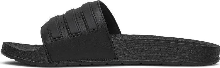 Adidas Adilette Boost Slides 'Triple Black' Sandals, Black
