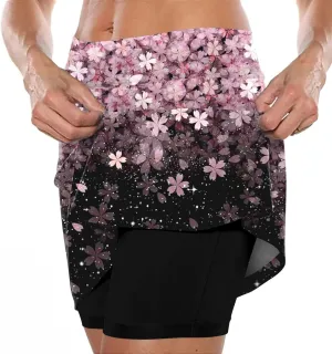 aihihe Pleated Golf Skirts for Women Plus Size Skorts for Women with Pockets Dressy Skorts for Women with Pockets Plus Size