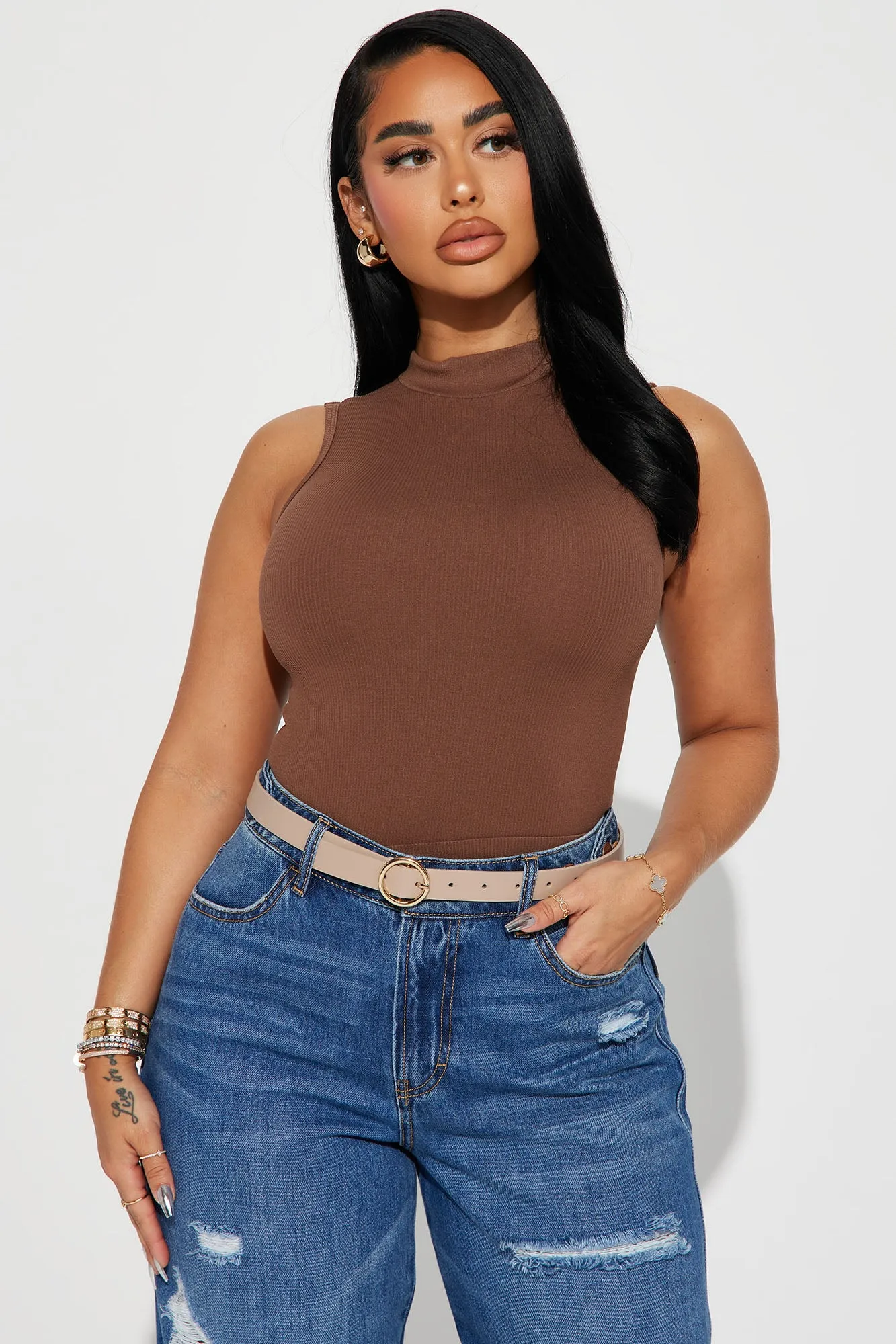 All Different Shapes Trio Belt Set - Taupe/combo