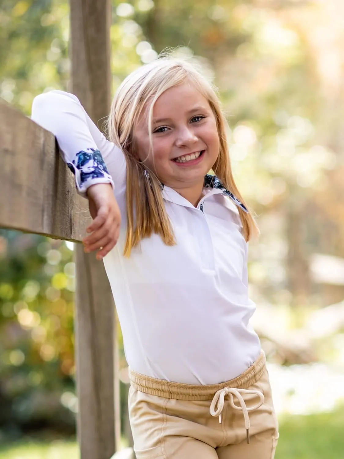 Anni Lyn Sportswear Girl's Ventilated Show Shirt II- Long Sleeve