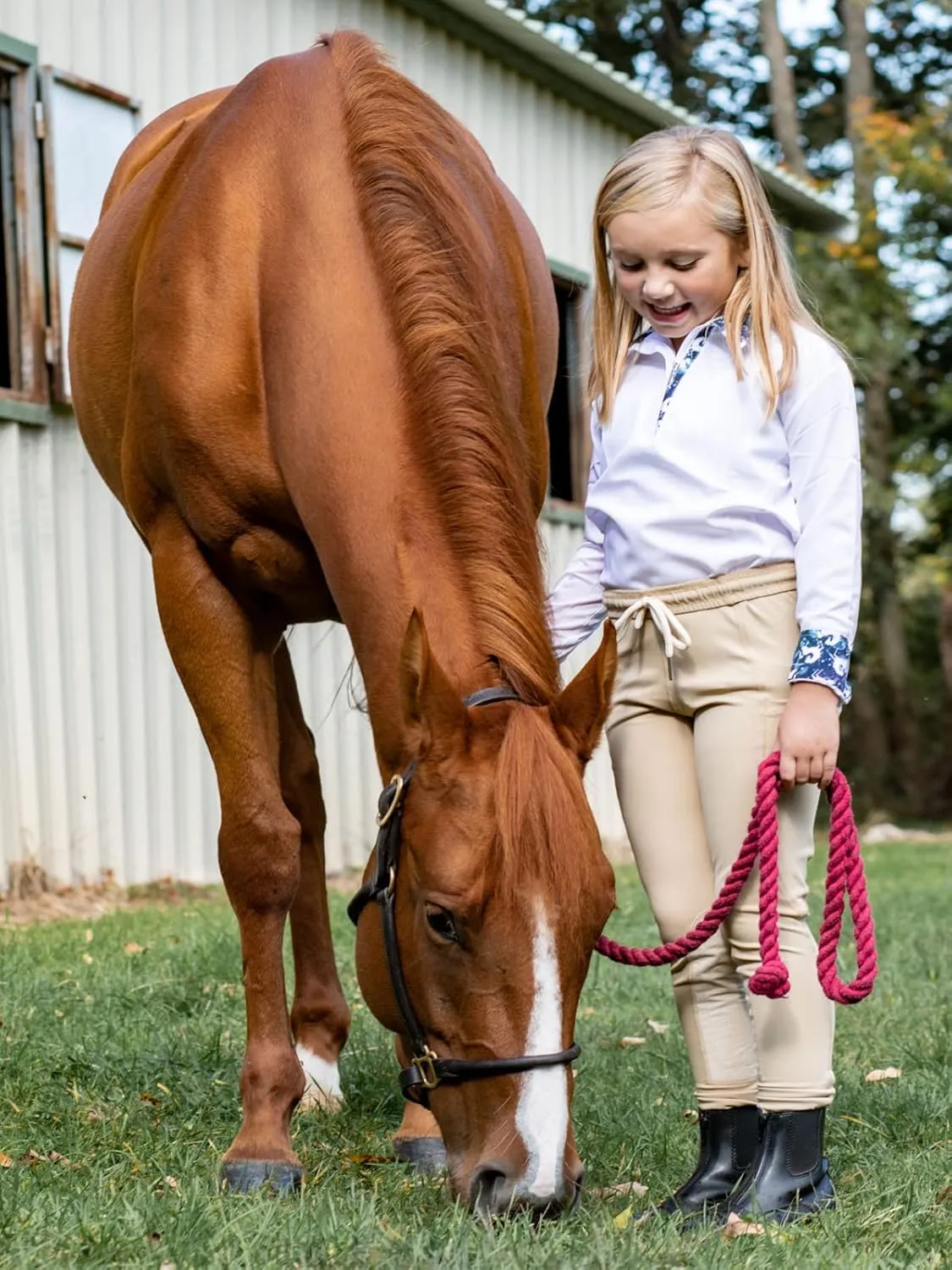 Anni Lyn Sportswear Girl's Ventilated Show Shirt II- Long Sleeve