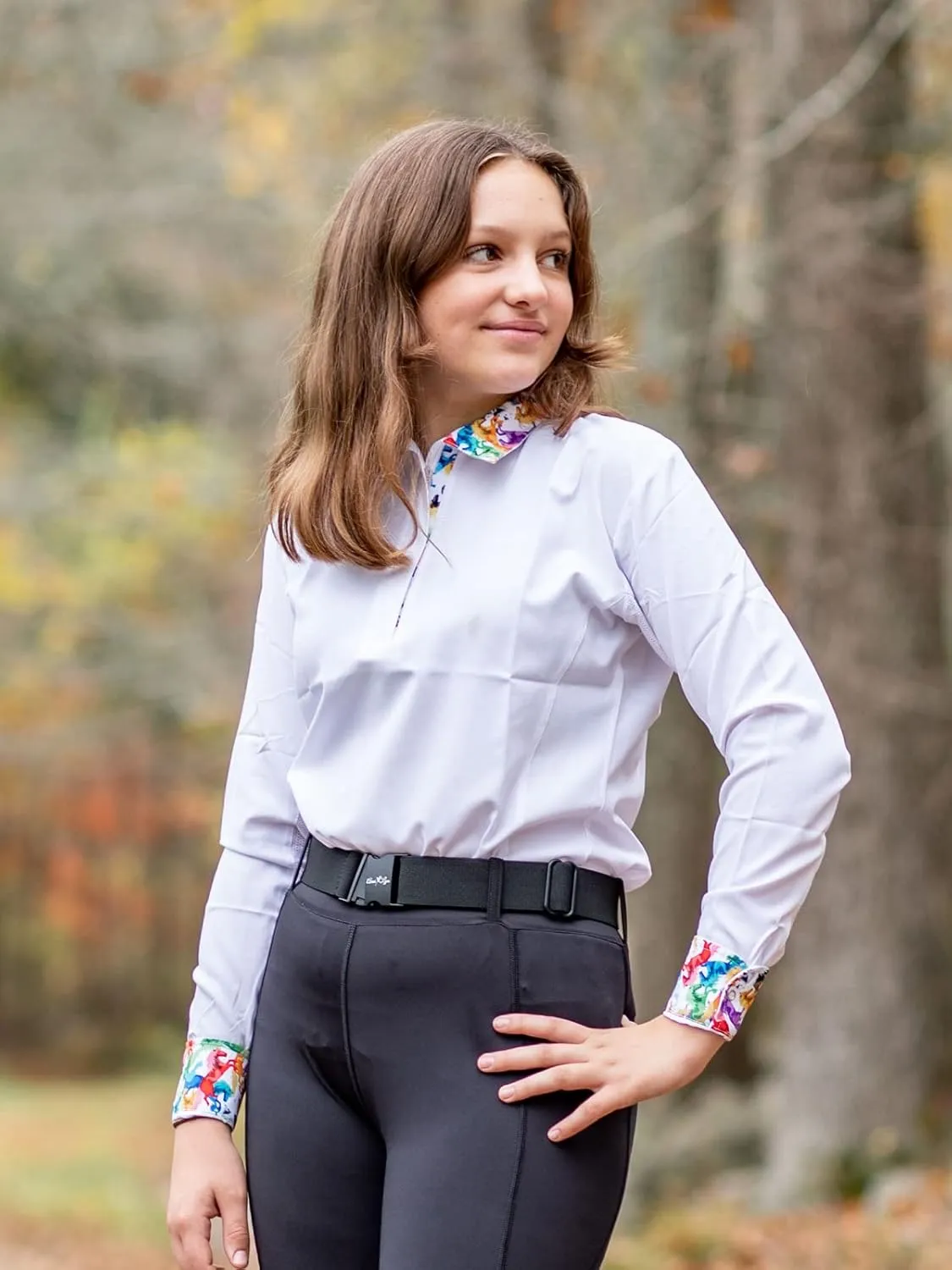 Anni Lyn Sportswear Women's Ventilated Show Shirt - Long Sleeve