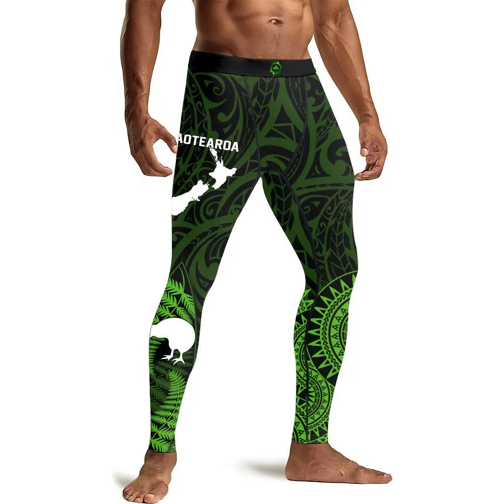 Aotearoa Kiwi Bird Men's Compression Leggings