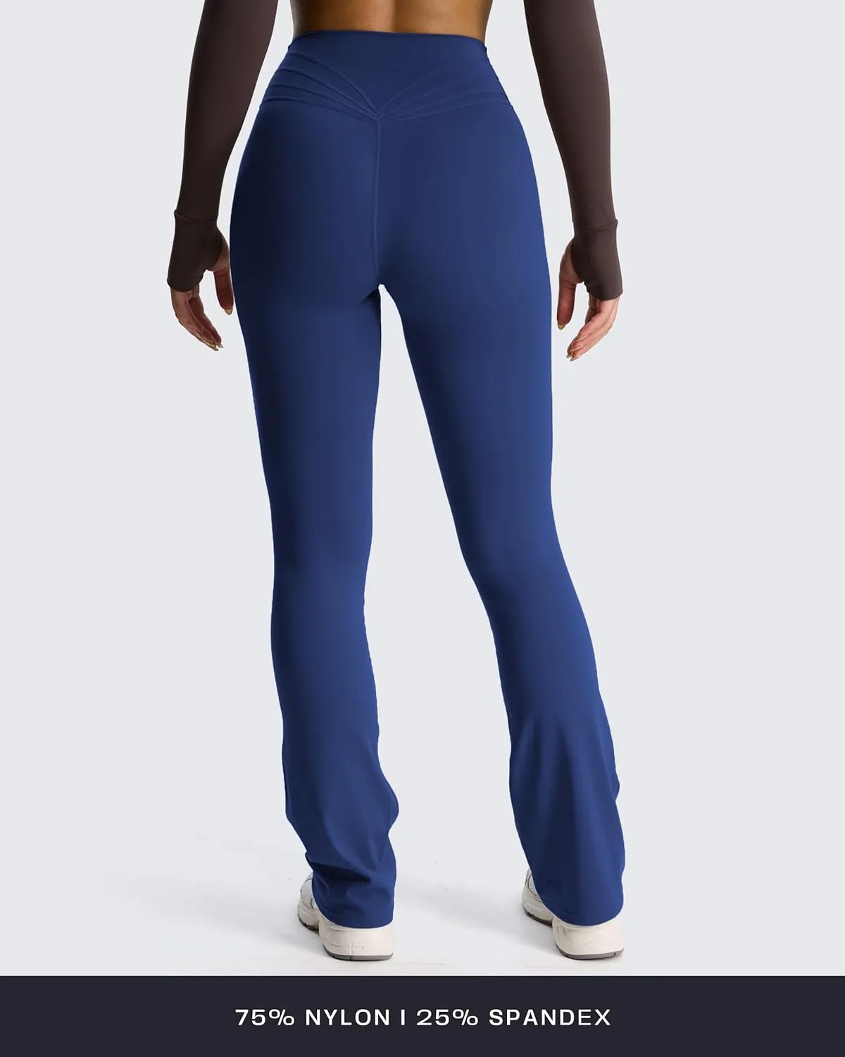 Aoxjox Flare Leggings for Women Trinity Tummy Control High Waisted Wide Leg Crosswaist Yoga Pants 29"/31"/33"