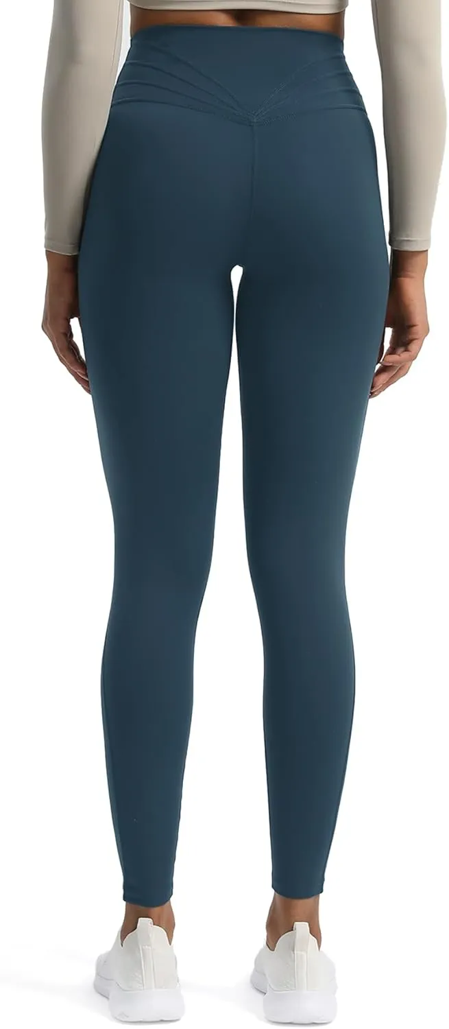 Aoxjox High Waisted Workout Leggings for Women Trinity Yoga Pants 26.5"