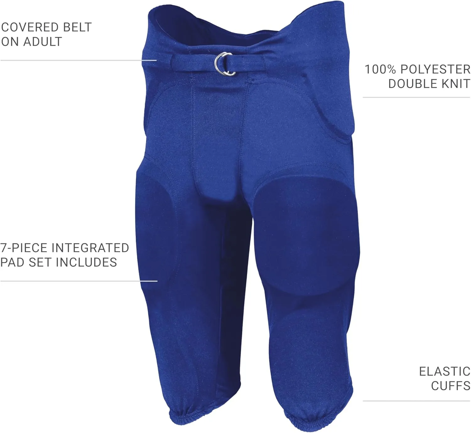 Augusta Sportswear Men's Russell Athletic Integrated 7-Piece Pad Football Pant