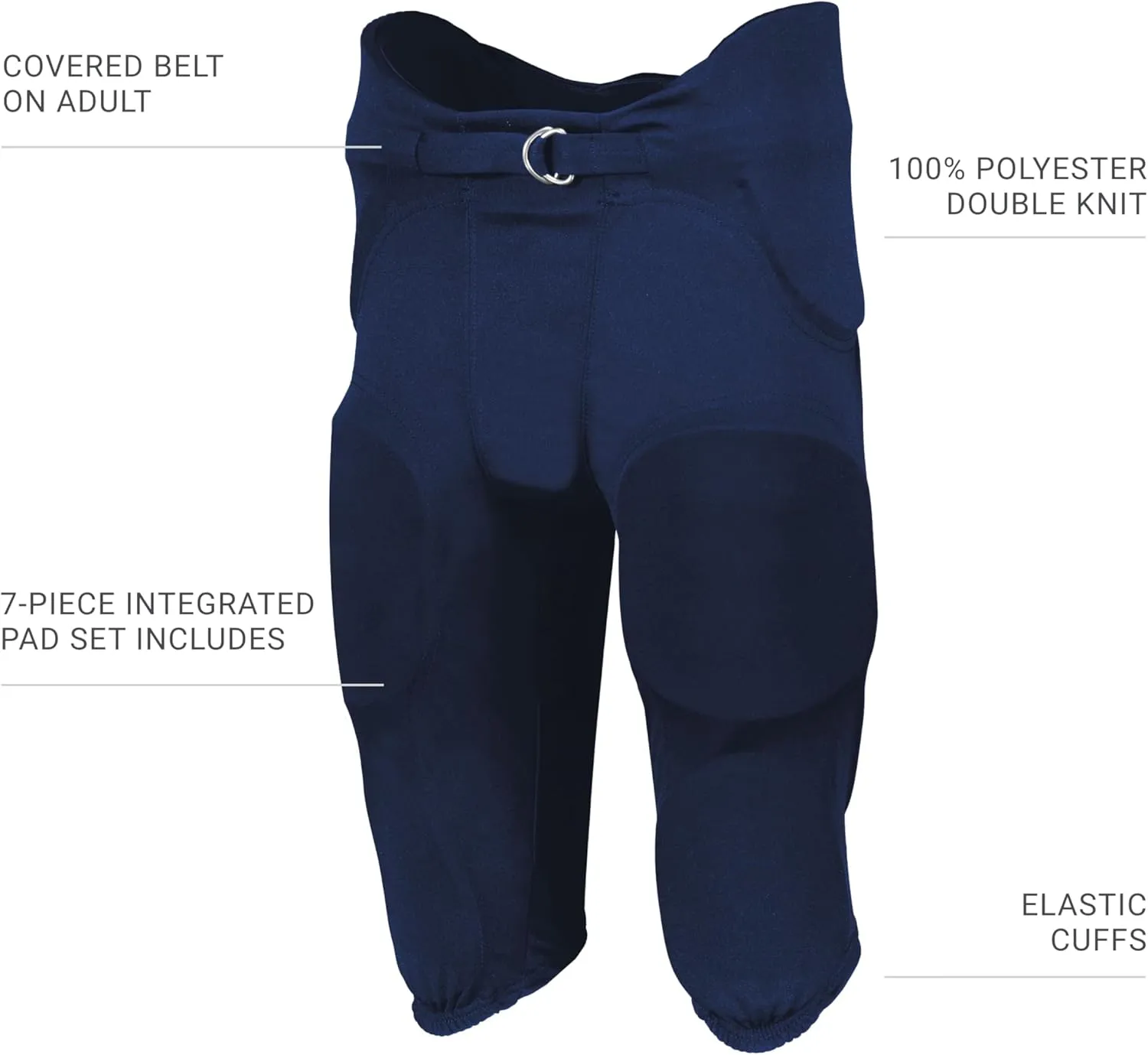 Augusta Sportswear Men's Russell Athletic Integrated 7-Piece Pad Football Pant