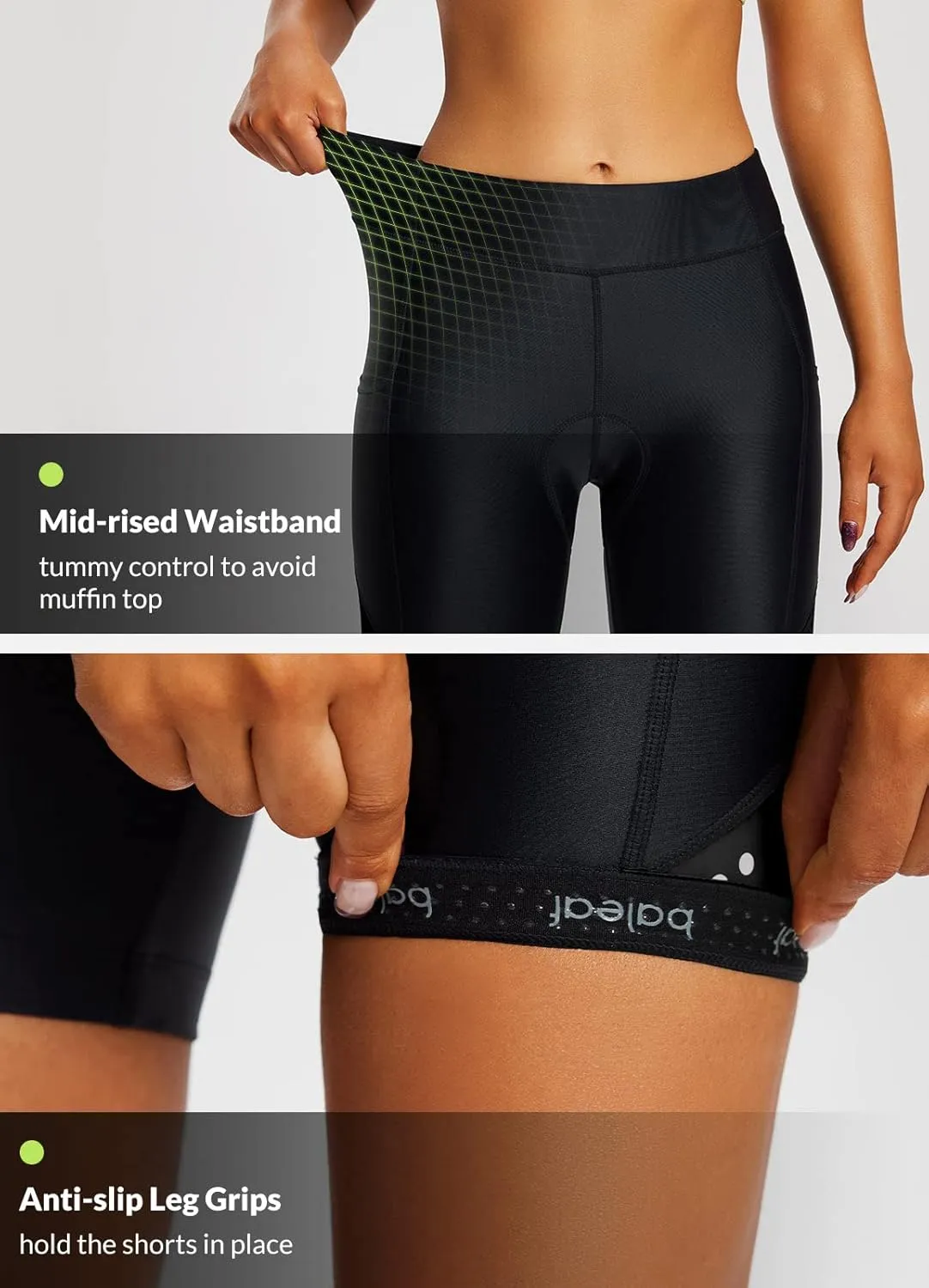 BALEAF Women's 4D Padded Bike Shorts Cycling Underwear with Pockets UPF50 
