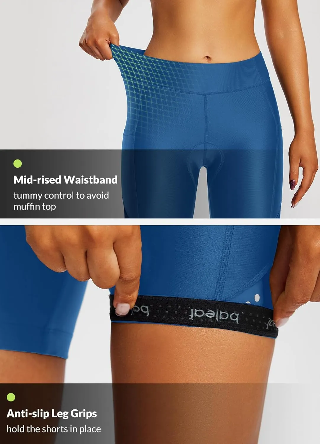 BALEAF Women's 4D Padded Bike Shorts Cycling Underwear with Pockets UPF50 