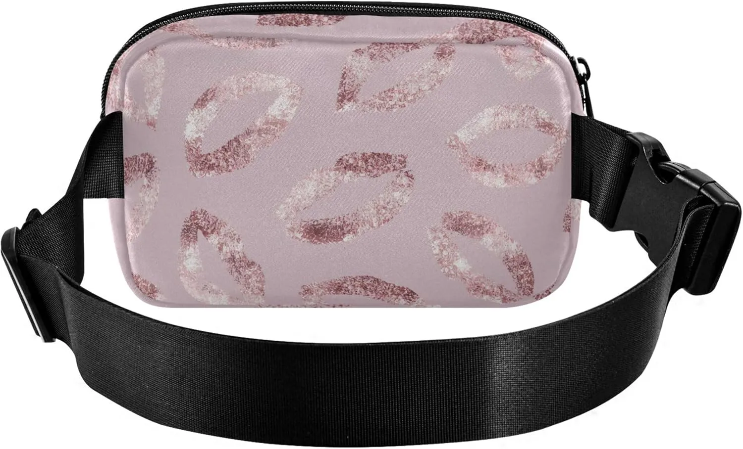 Beautiful Lipstick Kisses Women Fanny Packs Cartoon Hip Pack Belt Pouch Waterproof Waist Pouches for Men