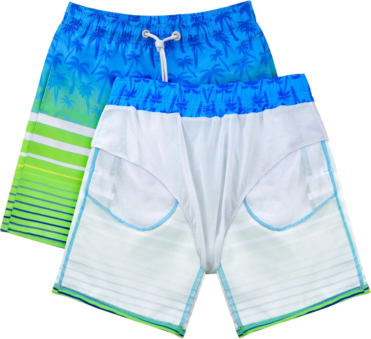 Boys Swim Trunks Board Shorts Teen Boys Swimsuit Quick Dry Swimwear Swimming Shorts Bathing Suit Size 8,10-12,14-16