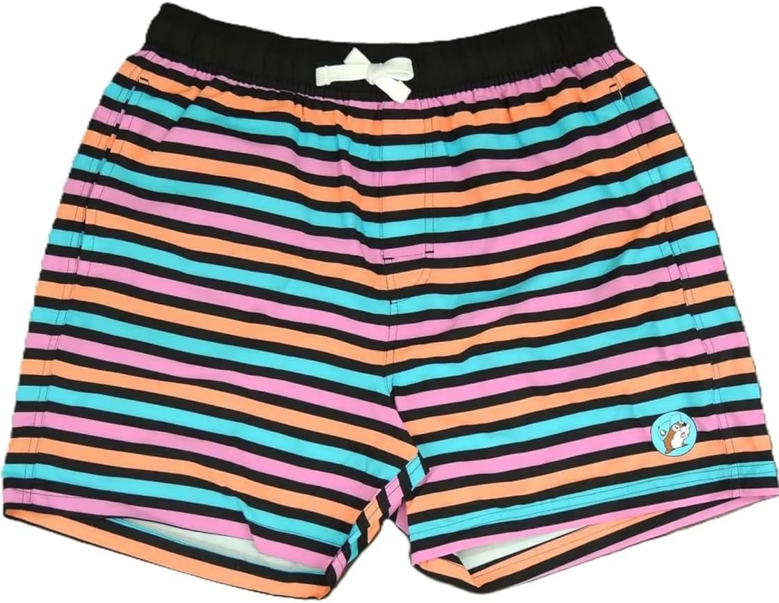 Buc-ee's 2025 Striped Swim Shorts Trunks Swimsuit Adult Mens Boys Toddler Infant Baby Swimwear Board Shorts Quick Dry