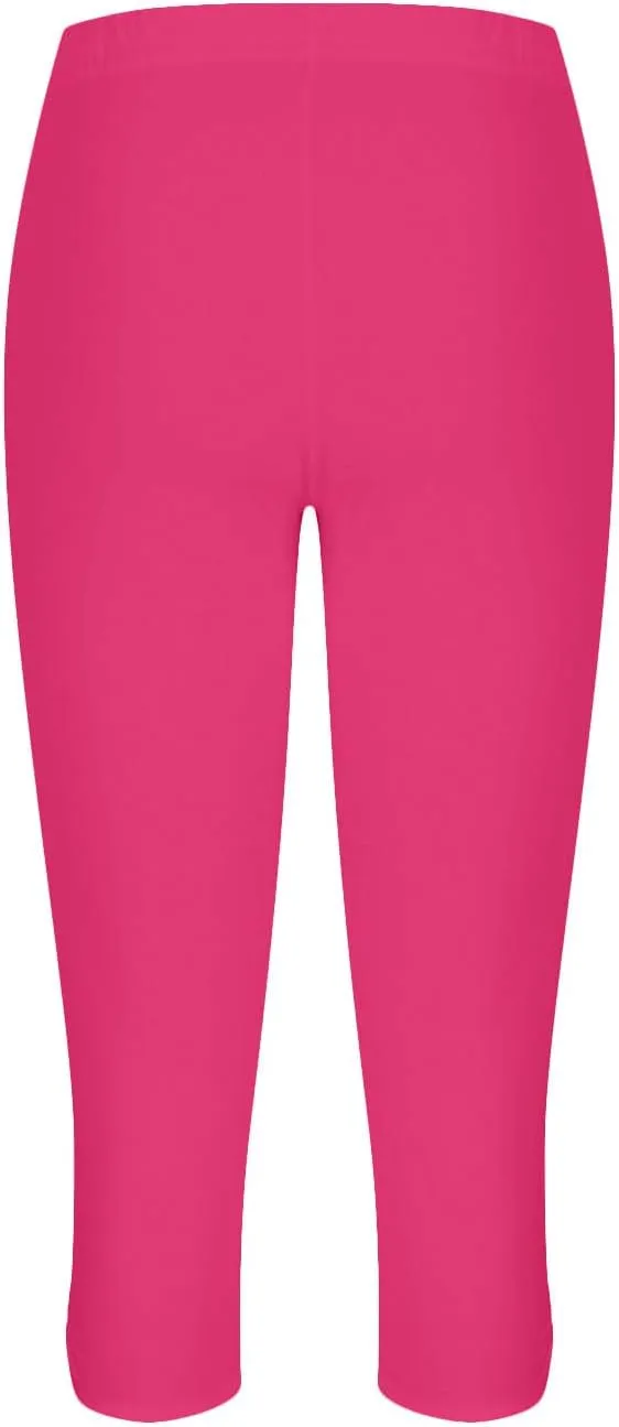 Capri Leggings for Women Summer Dressy Cropped Workout Yoga Leggings Stretch Pants High Waist Gym Compression Capris