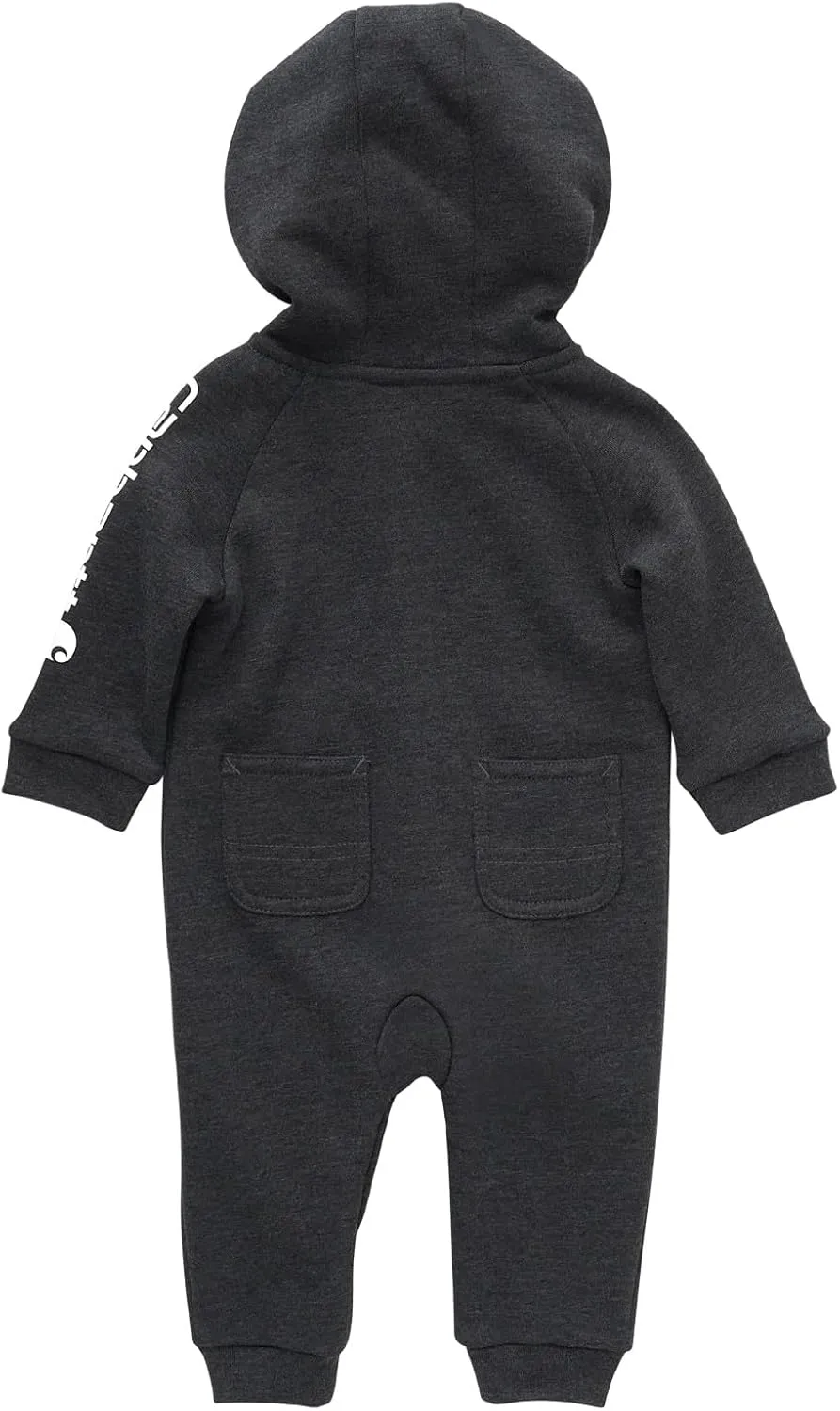 Carhartt baby-boys Long-sleeve Hooded Zip-up Footless Jumpsuit One-piece Hoodie