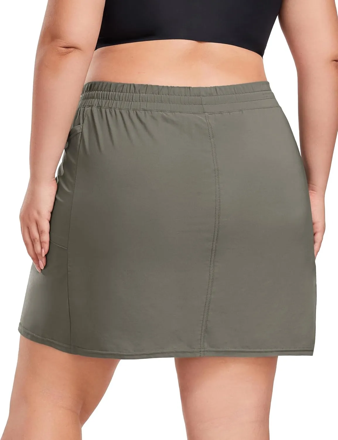 COOTRY Women's Plus Size Golf Skorts with Pockets Built-in Shorts Active Skirts for Tennis Pickleball Running Gym
