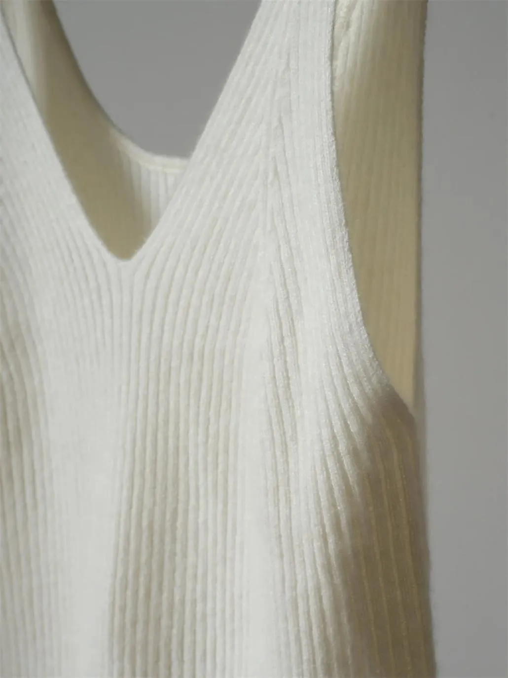 DBFBDTU Women Cashmer Camisole V-Neck And Back Round Neck Tops Tank Sleeveless Knitted Inner Wear Vest Crop