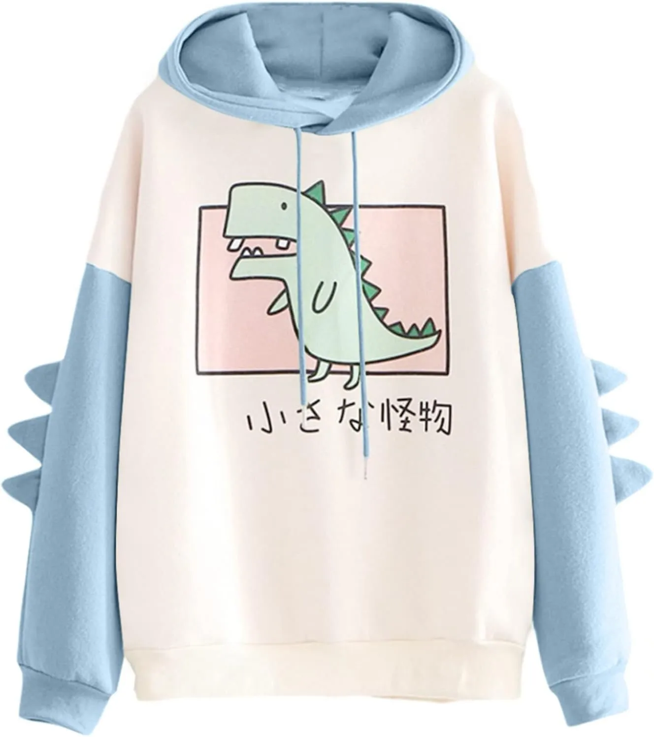 Dinosaur Hoodie Kawaii Pullover Cute Hooded Sweatshirt For womens