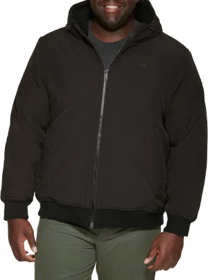 Dockers Men's Softshell Sherpa Lined Bomber Jacket