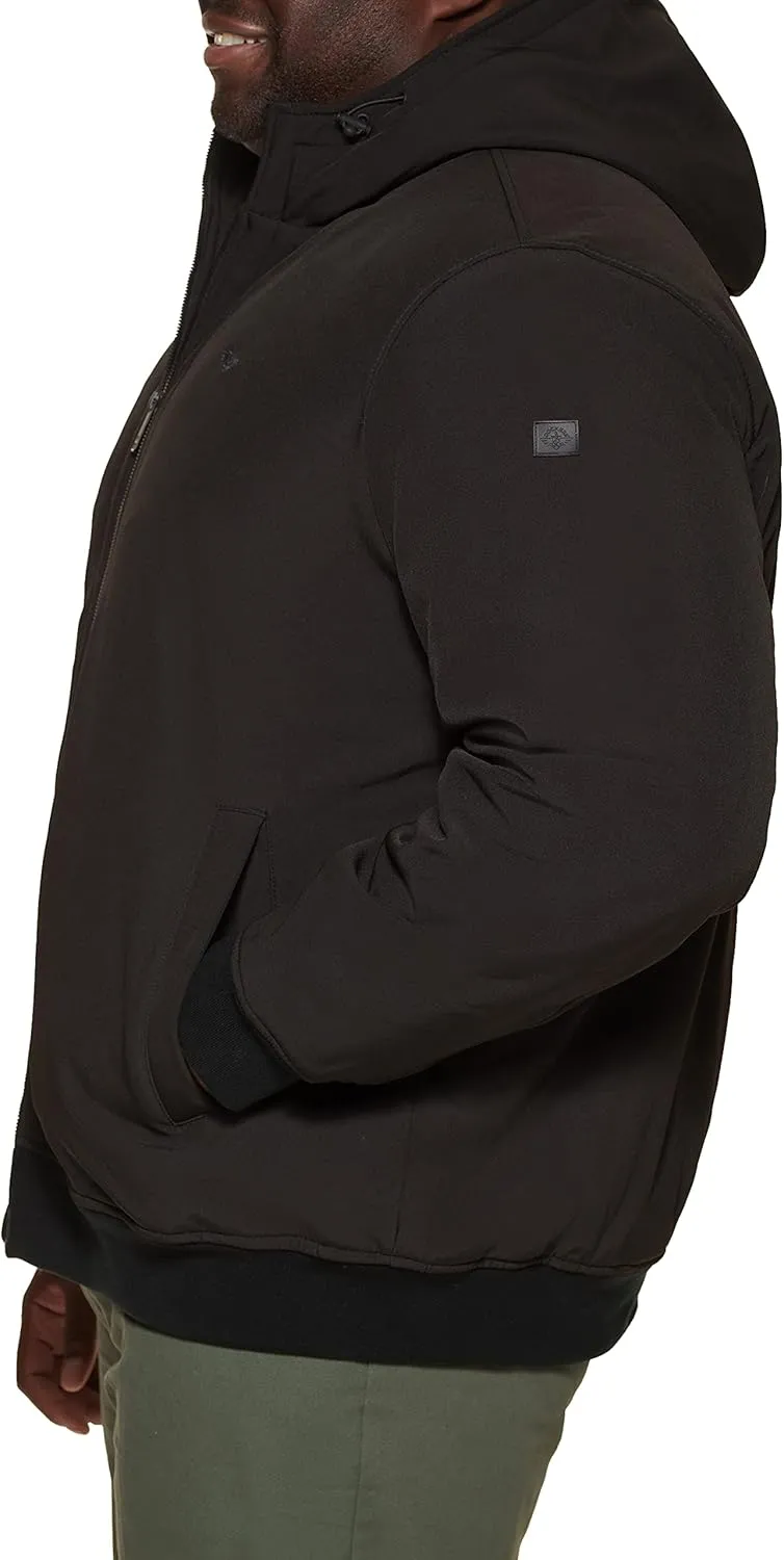 Dockers Men's Softshell Sherpa Lined Bomber Jacket