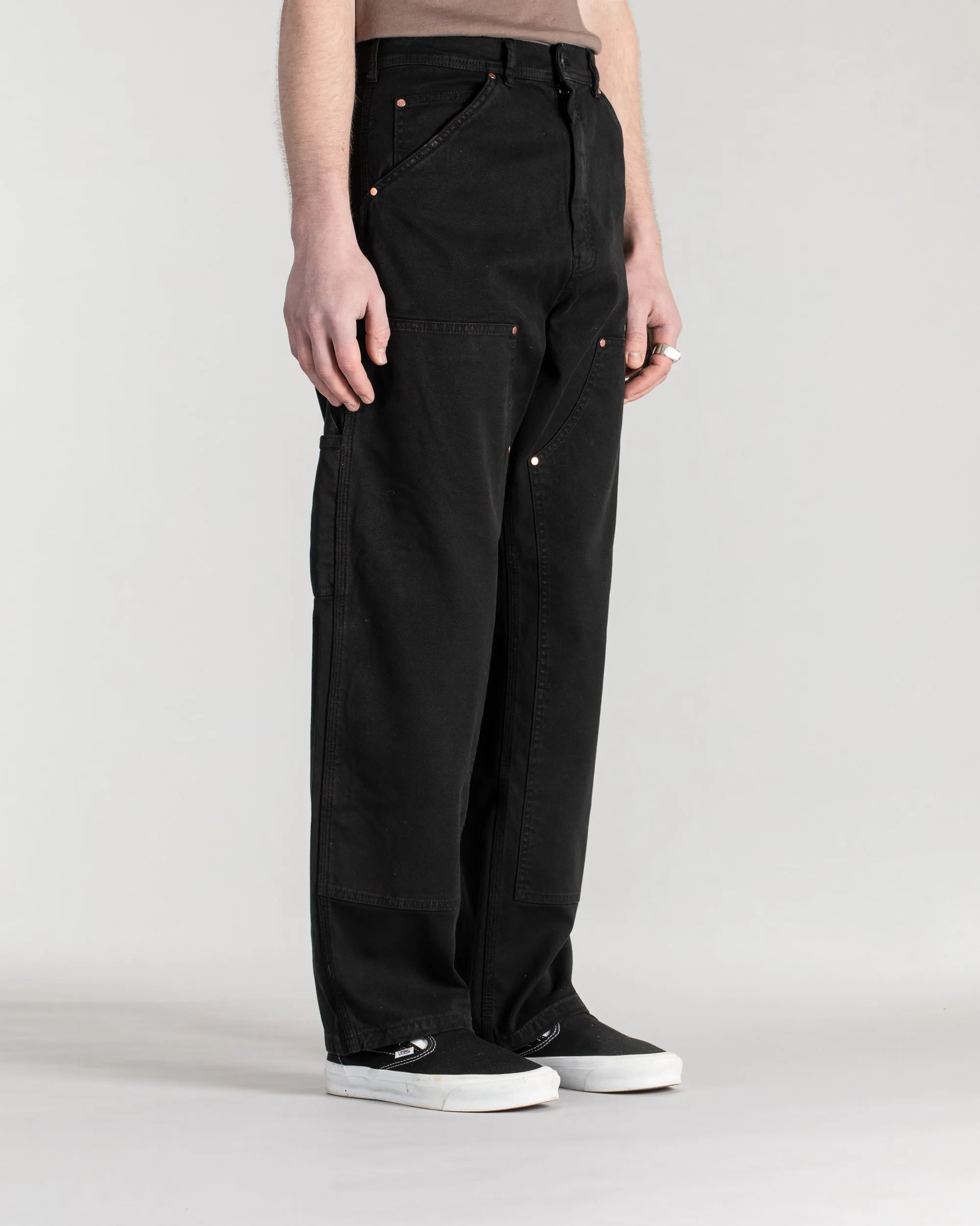 Double Knee Pant (Washed Black Duck)