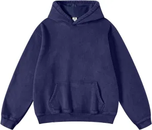 FAIABLE Womens Oversized Hoodie Couples Heavyweight Hoodies Vintage Acid Wash Hoodie
