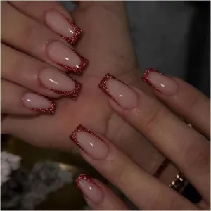 False Nails Faux Ongles Avec-أظافر صناعية