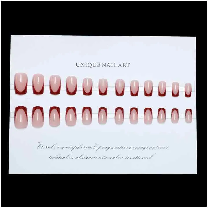 False Nails Faux Ongles Avec-أظافر صناعية