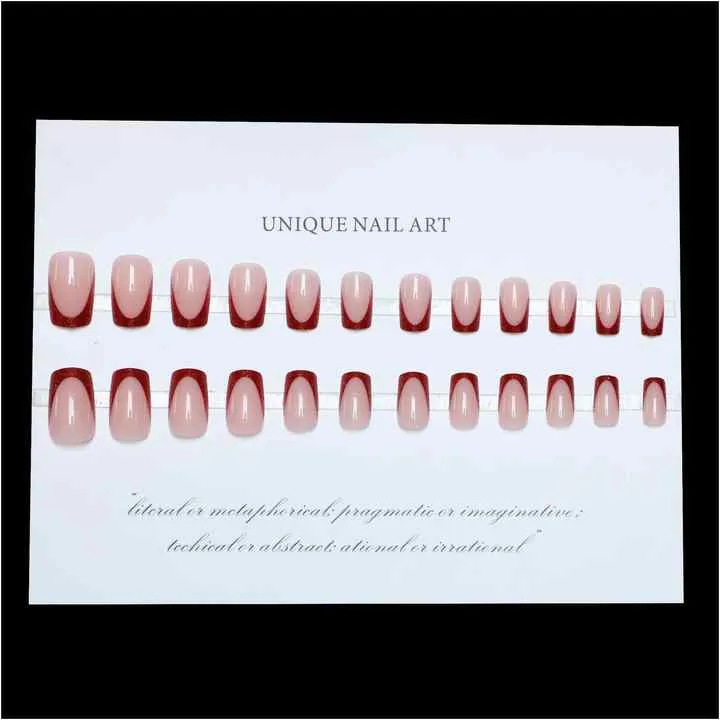 False Nails Faux Ongles Avec-أظافر صناعية