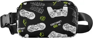 Fanny Pack for Women Men Joystick Gamepad Black Belt Waist Pack Bum Bag Wallets for Running Cycling Hiking Travel Workout with Adjustable Strap