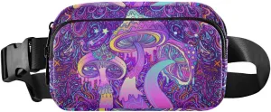 Fanny Pack for Women Men Magic Mushrooms Belt Waist Pack Bum Bag Wallets for Running Cycling Hiking Travel Workout with Adjustable Strap