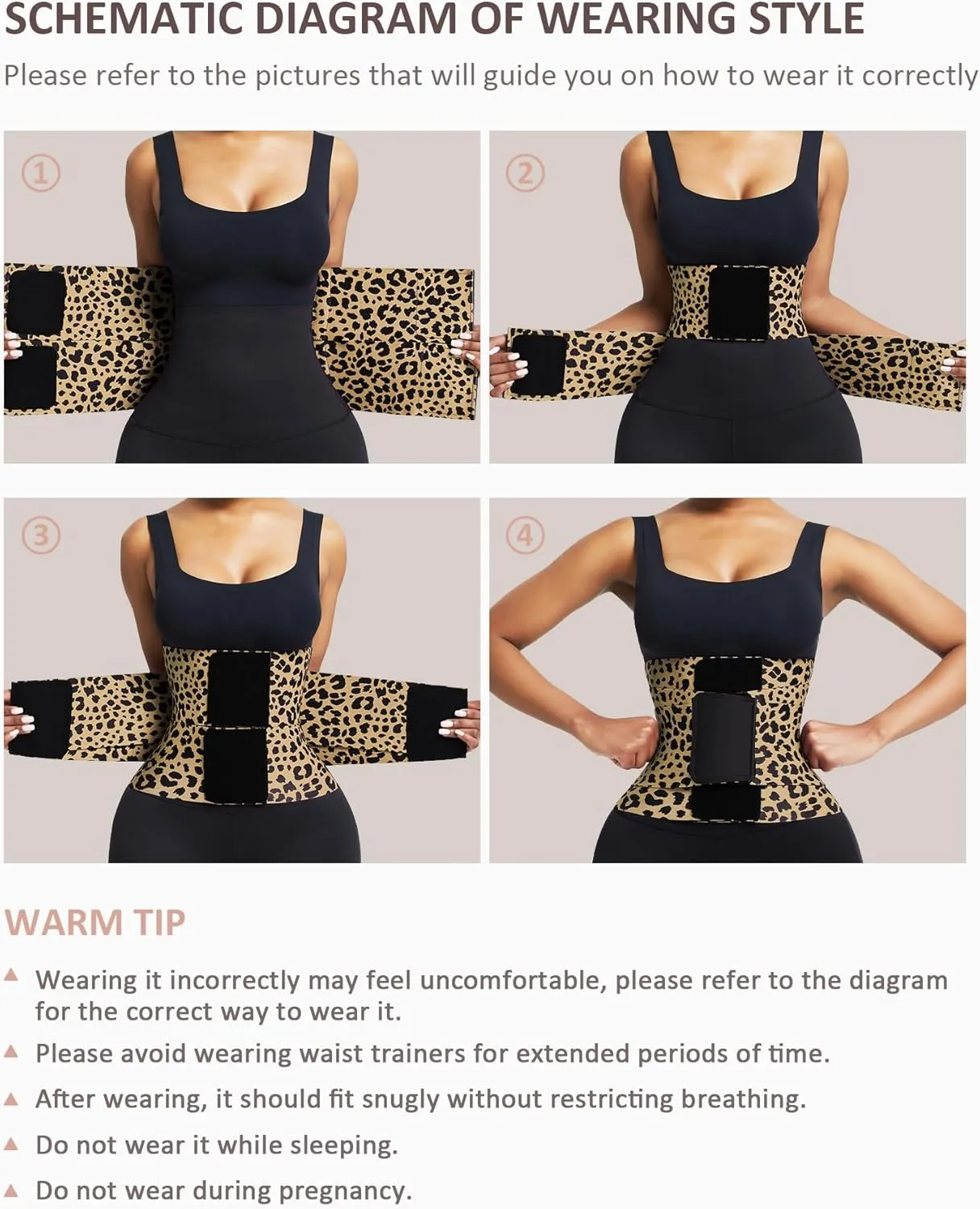 FeelinGirl Waist Trainer Belt Waist Cincher Trimmer Ab Belt Tummy Control Body Shaper with Triple Wrap Women and Men