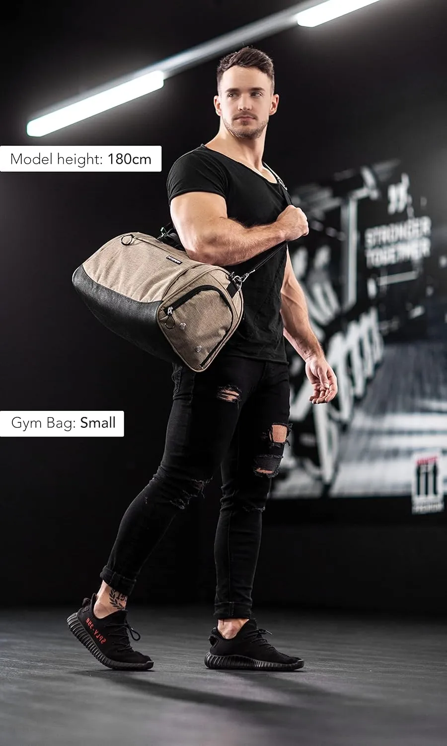 Fitgriff Gym Bag for Men & Women with Shoe & Wet Compartment - Duffle Bag for Travel, Sports, Fitness & Workout