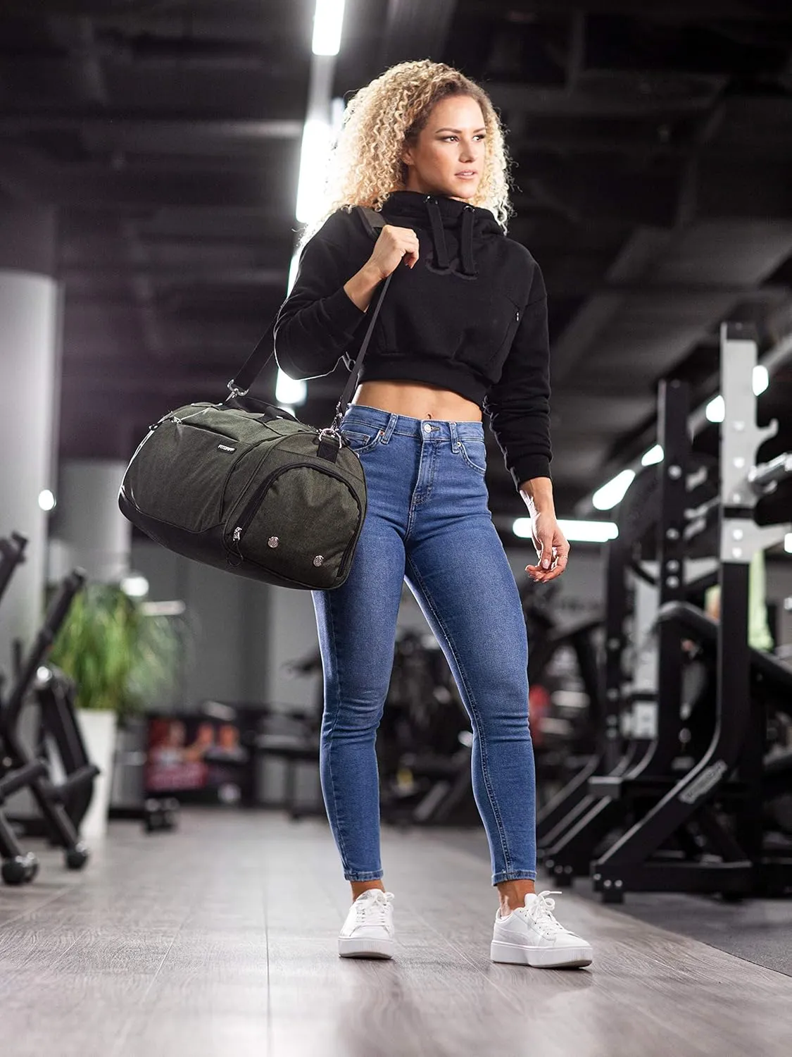 Fitgriff Gym Bag for Men & Women with Shoe & Wet Compartment - Duffle Bag for Travel, Sports, Fitness & Workout