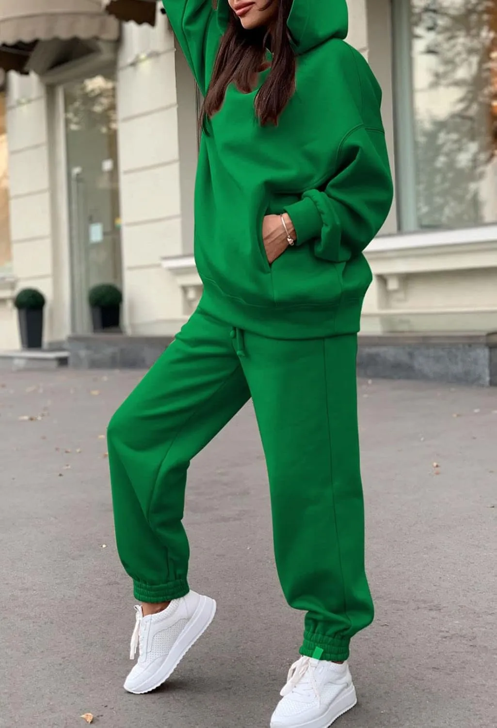 Fixmatti Women Hoodies Tracksuit Long Sleeve Sweatshirts Jogger Pant 2 Piece Outfits
