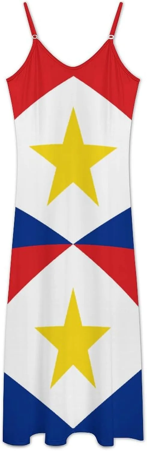 Flag of Bashkortostan Women Summer Camisole Long Skirt, Beach Skirt, Suspender Dress, Fishtail Skirt