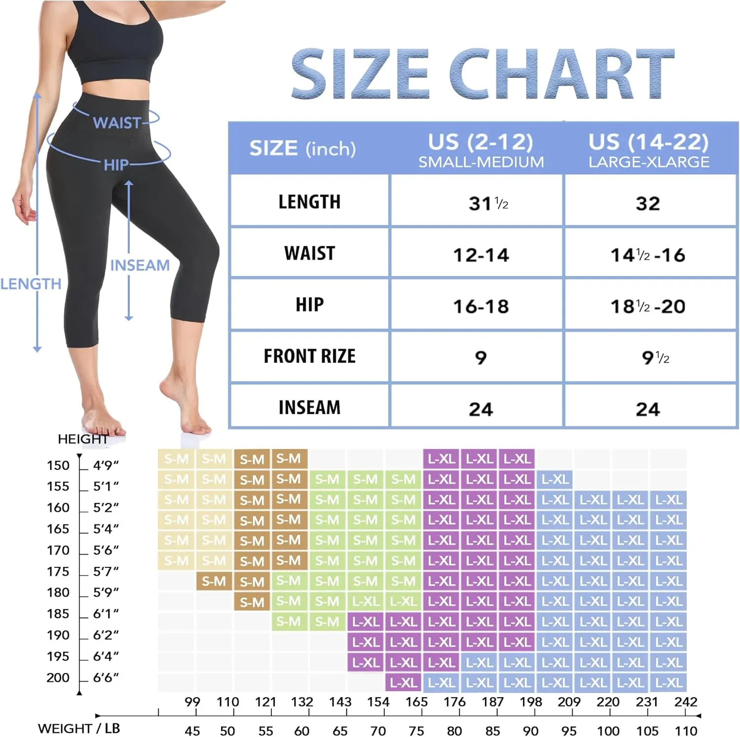 FULLSOFT 7 Pack High Waist Leggings for Women - Soft Slim Tummy Control Black Workout Yoga Pants