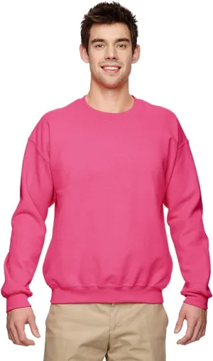 Gildan Men's Heavyweight Waistband Sweatshirt, Safety Pink, L