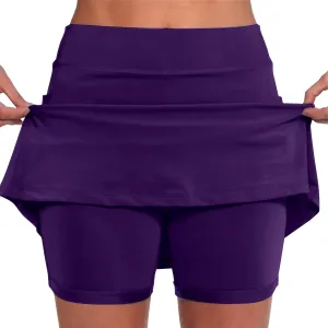 Golf Skirts for Women high Waisted Tennis Skirt with Pockets for Balls Womens Athletic Shorts Longer