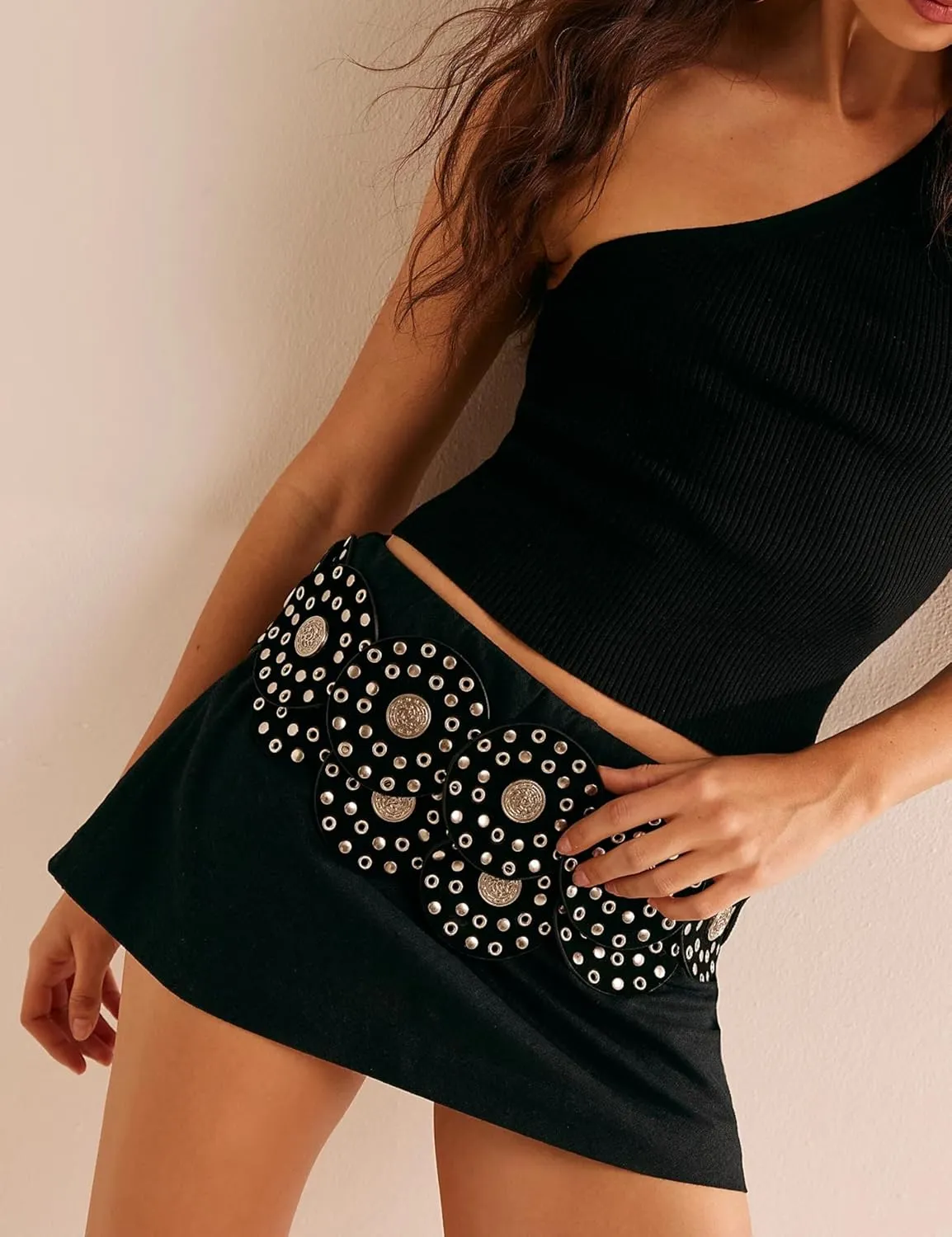Gozoloma Womens Cotton Linen Skorts Casual Cute A-Line Mini Skirts with Ruffle Inner Waistband