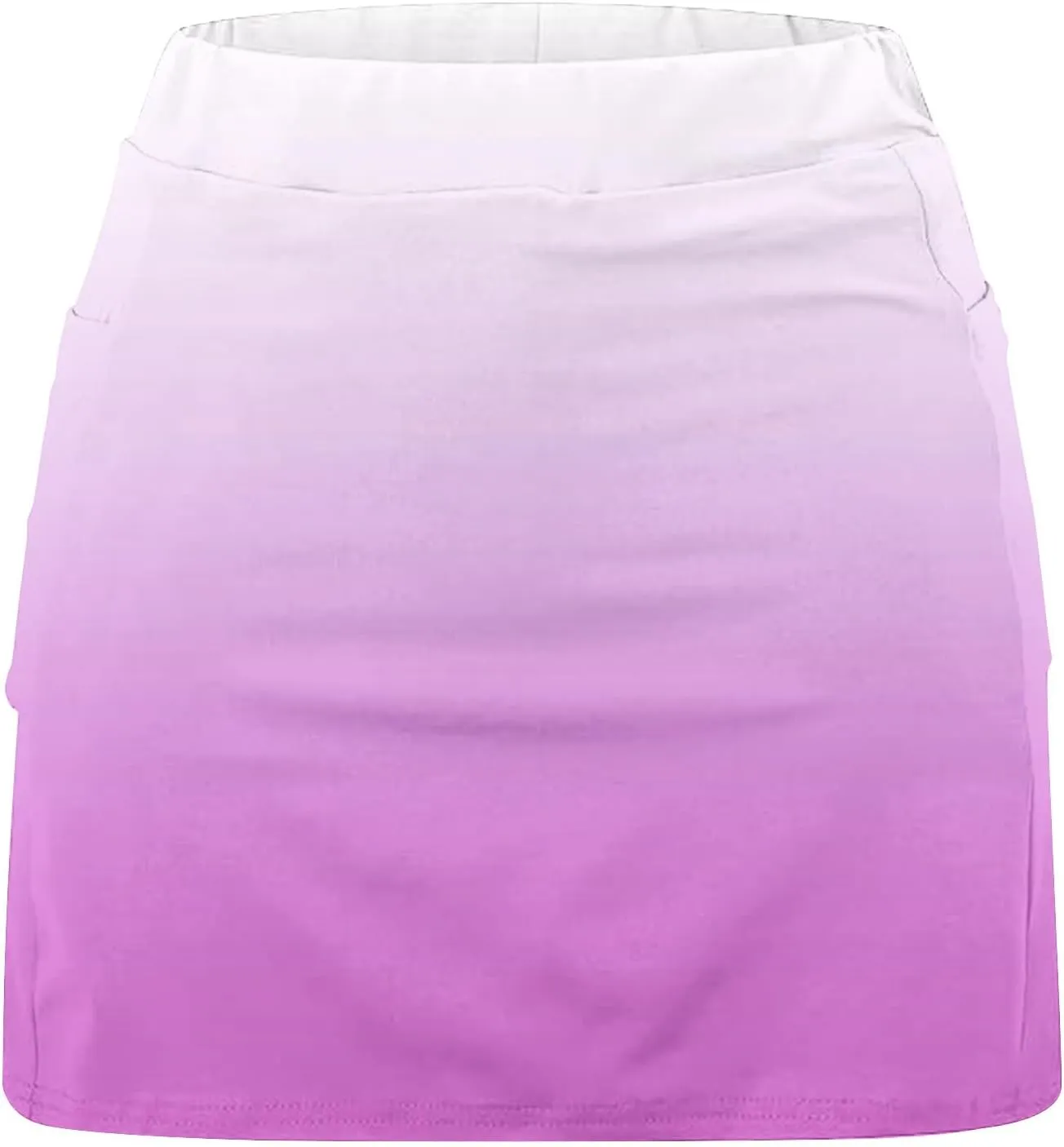 High Waisted Tennis Skirts for Women Built in Shorts, Gradient Mini Athletic Skorts Golf Sports Running Skort