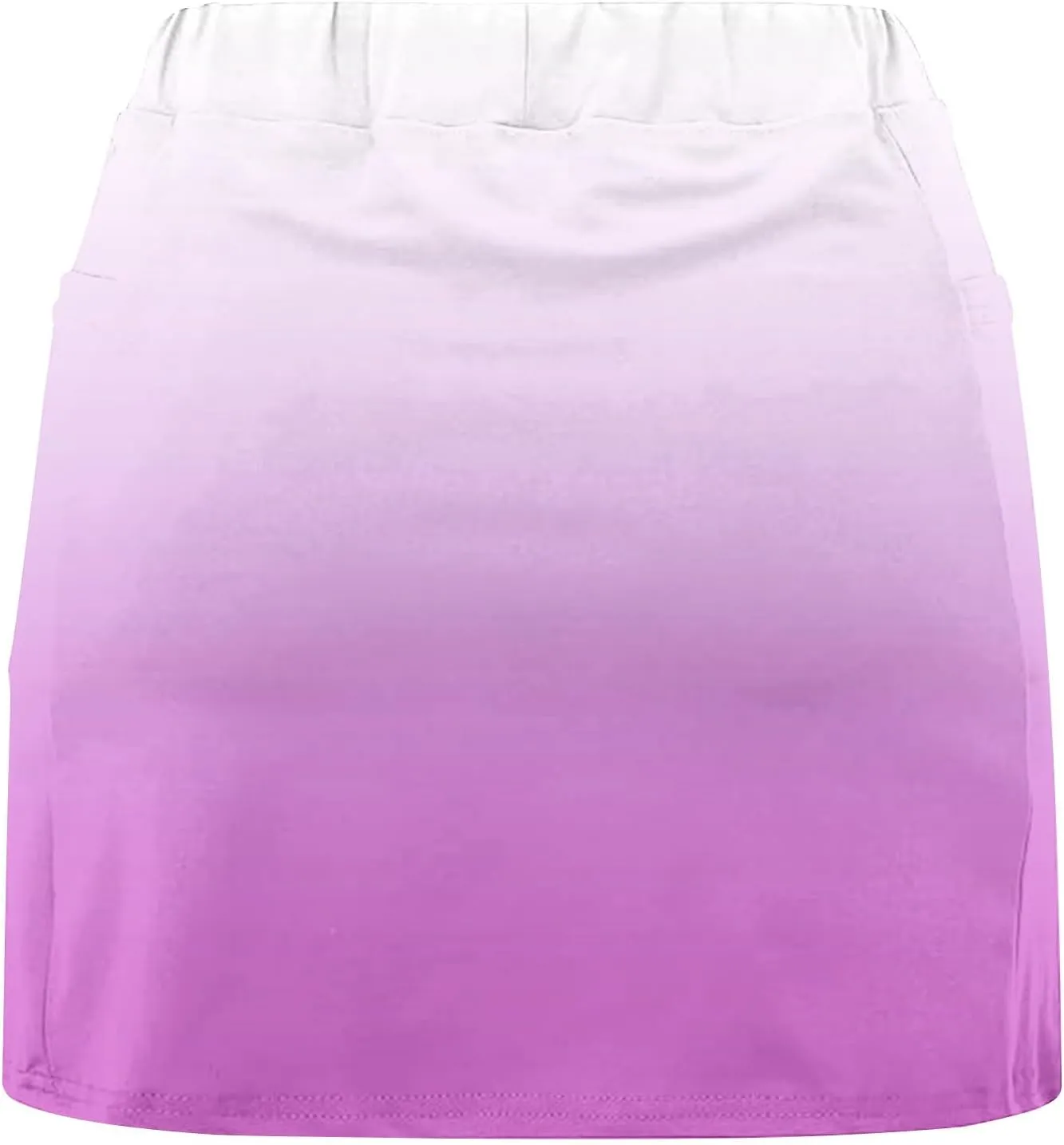 High Waisted Tennis Skirts for Women Built in Shorts, Gradient Mini Athletic Skorts Golf Sports Running Skort