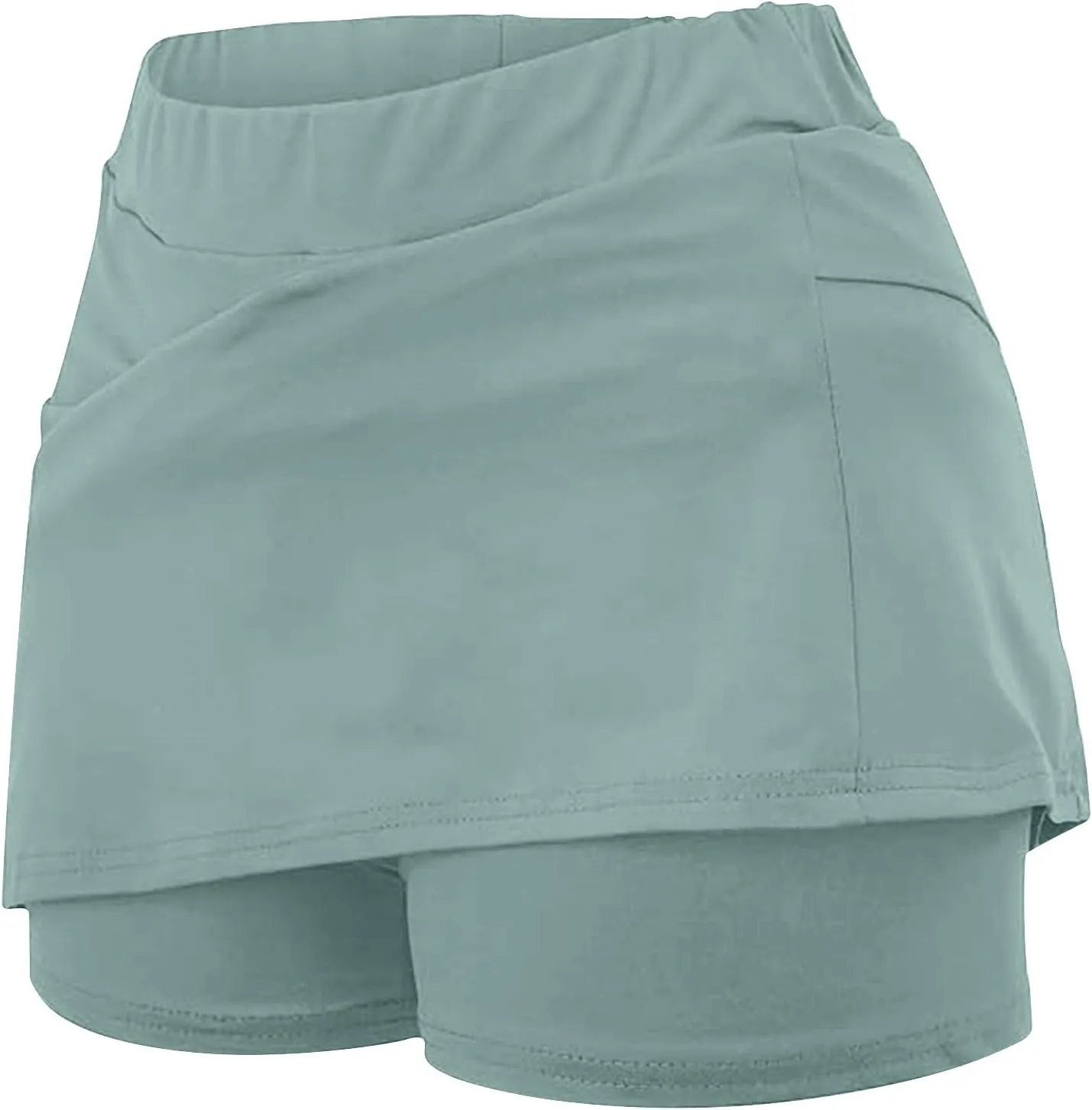 hlysgo Women's Plus Size Skort High Waisted Dressy Casual Workout Hiking Skirts Summer Athletic Tennis Shorts for Teen Girls