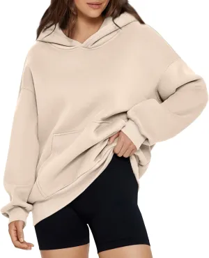 Hoodies for Women Fleece Long Sleeve Hoodies Pullover Loose Fit Oversized Sweatshirts with Pocket Fall Fashion Outfits