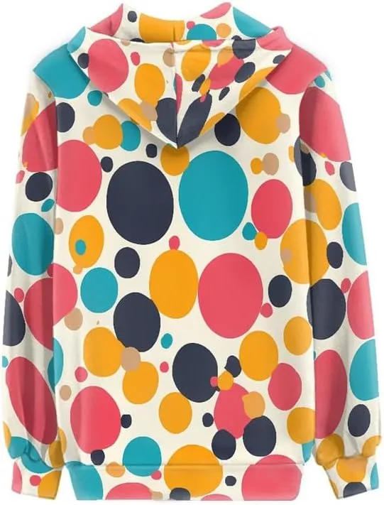 Irisjudy Island Tribal Zipper Women Hoodies with Pocket, Leopard Print,Music Notes Plus Size Hooded Sweatshirt Sport Coat