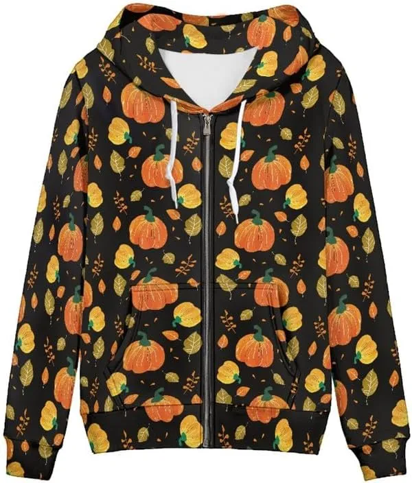 Irisjudy Women's Loose-Fit Hoodies Plus Size, Dog Paws Zipper Sweatshirt for Gym Fitness Indian Tribal Long-Sleeve Tops