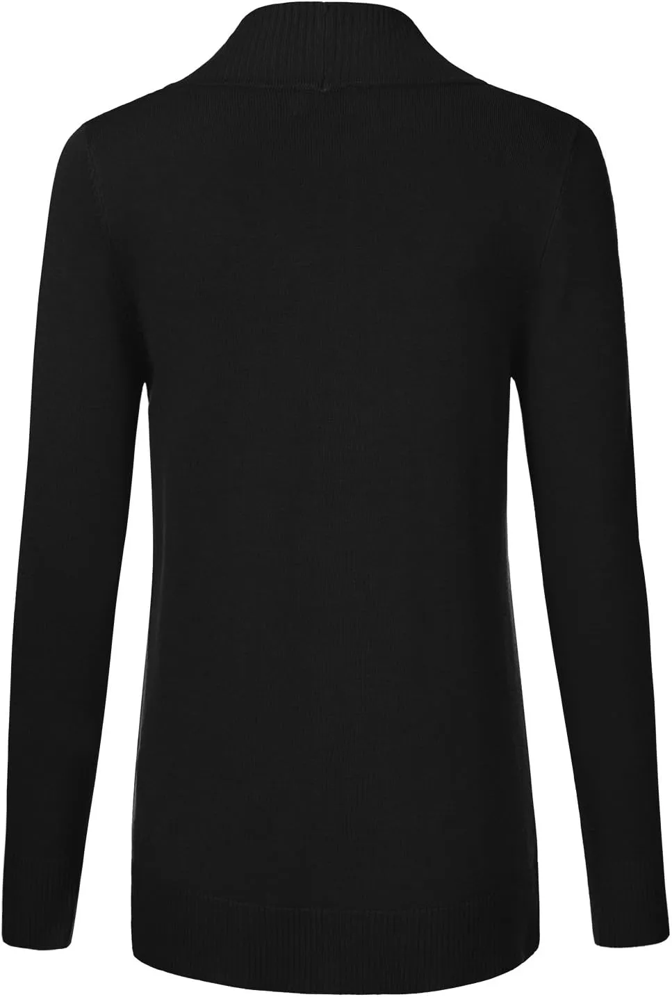 JJ Perfection Casual Open Front Knit Cardigan Long Sleeve with Side Pockets Basic Sweater Jackets for Womens with Plus Size