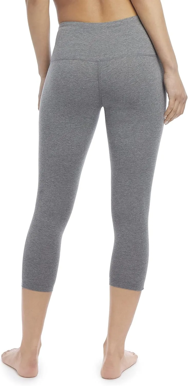 Jockey Women's Cotton Stretch Basic Capri Leggings